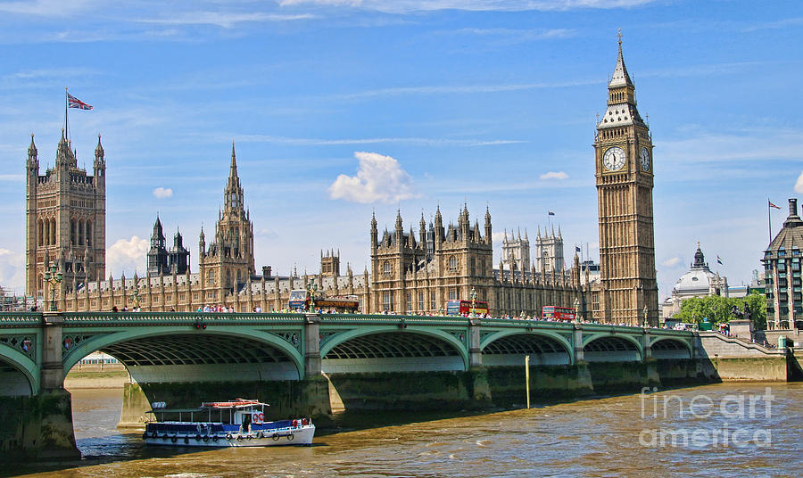 Parliament and Westminster Bridge 5534 2 Photograph by Jack Schultz