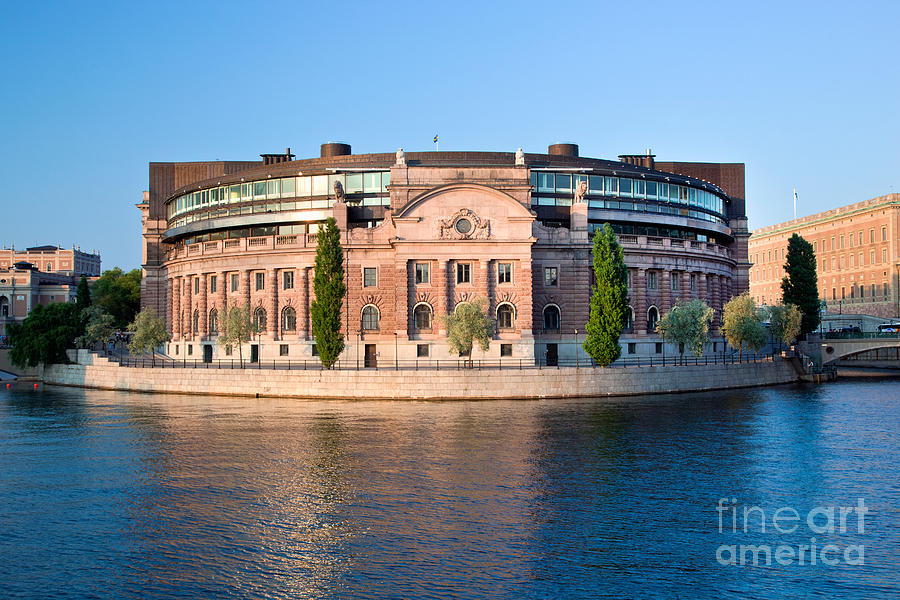Parliament building in Stockholm Photograph by Michal Bednarek