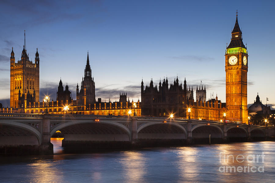 Big Ben Photograph - Parliament Building - London by Brian Jannsen
