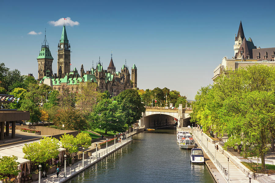 Parliament Building With Peace Tower Photograph By Paul Giamou - Fine 