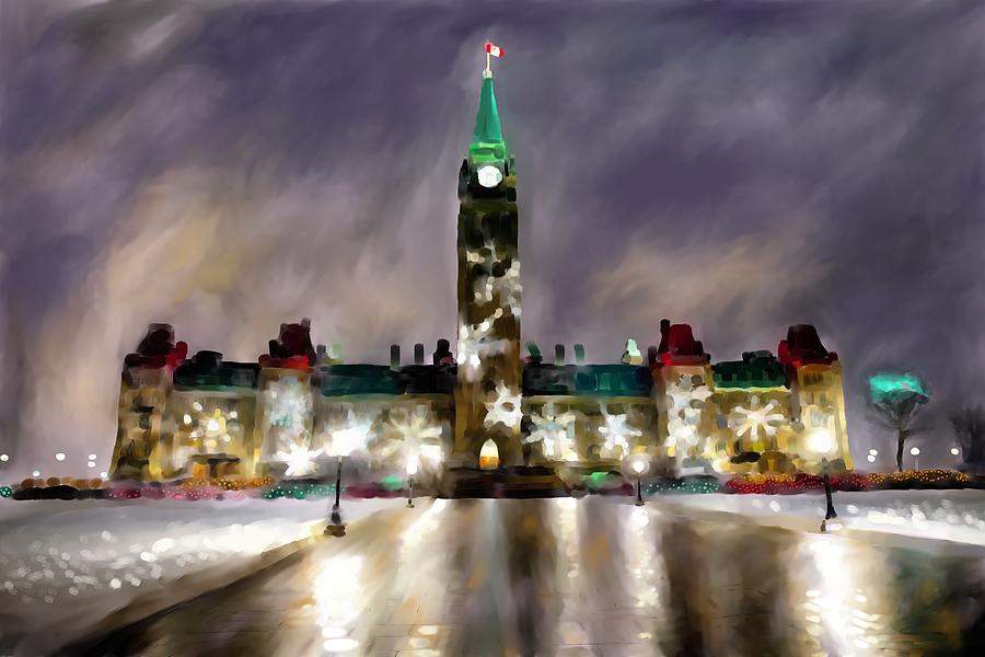 Parliament Hill Painting by Marisol S - Fine Art America