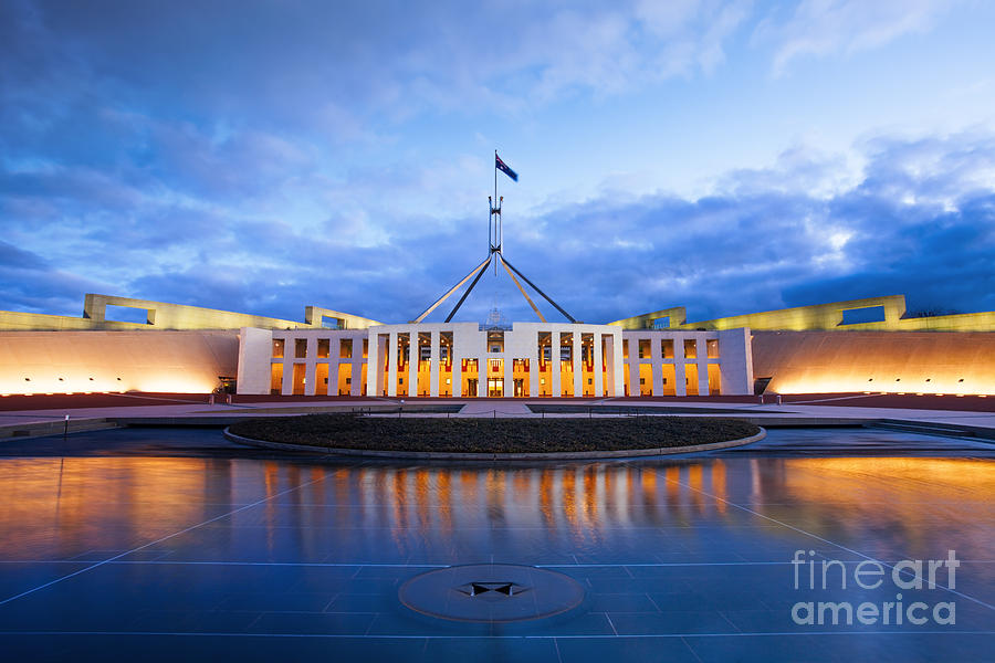 Parliament House Canberra Australia Photograph by Colin and Linda McKie