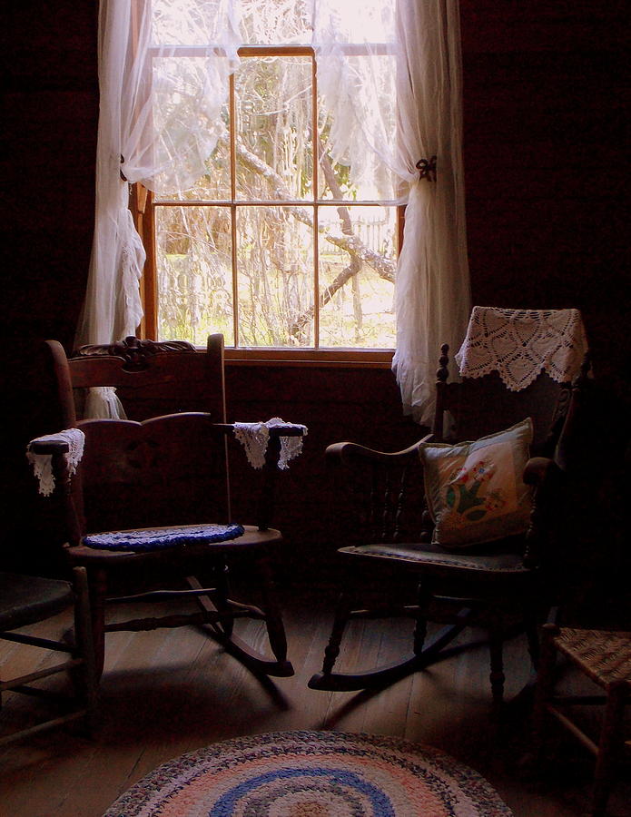 Parlor Window and Rockers Photograph by Sheri McLeroy