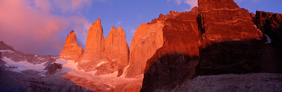Sunset Photograph - Parque National Torres Del Paine by Panoramic Images
