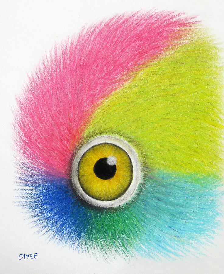 Parrot Eye Painting by Oiyee At Oystudio