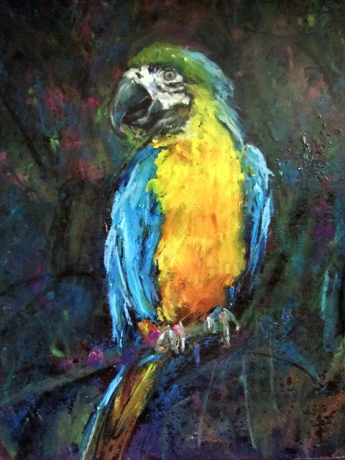 Parrot Painting by Jieming Wang
