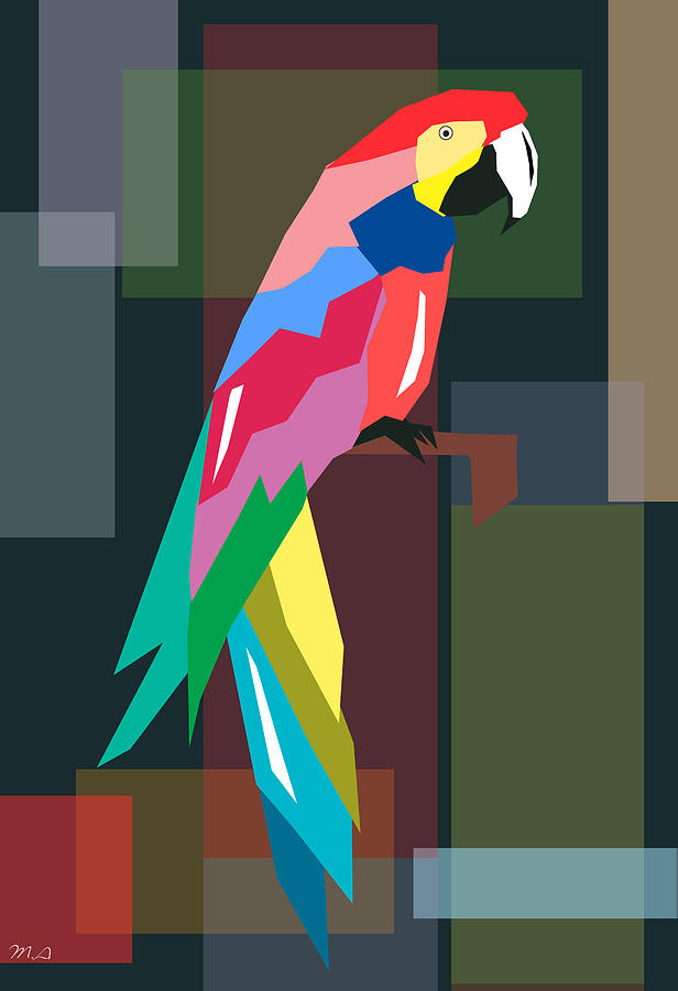 Parrot Digital Art - Parrot by Mark Ashkenazi
