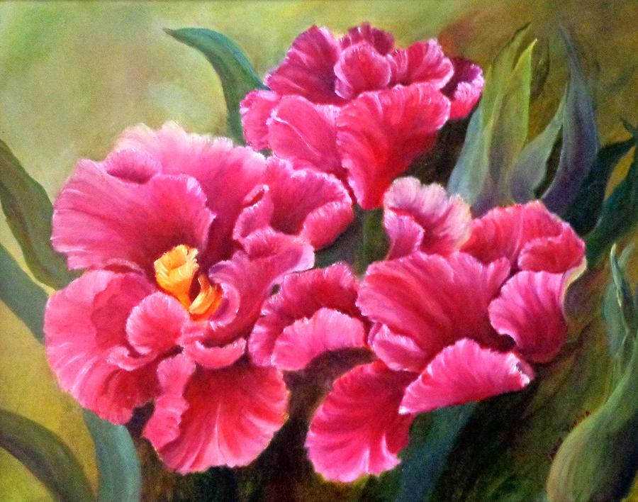 Parrot Tulips  Painting by Janis  Tafoya