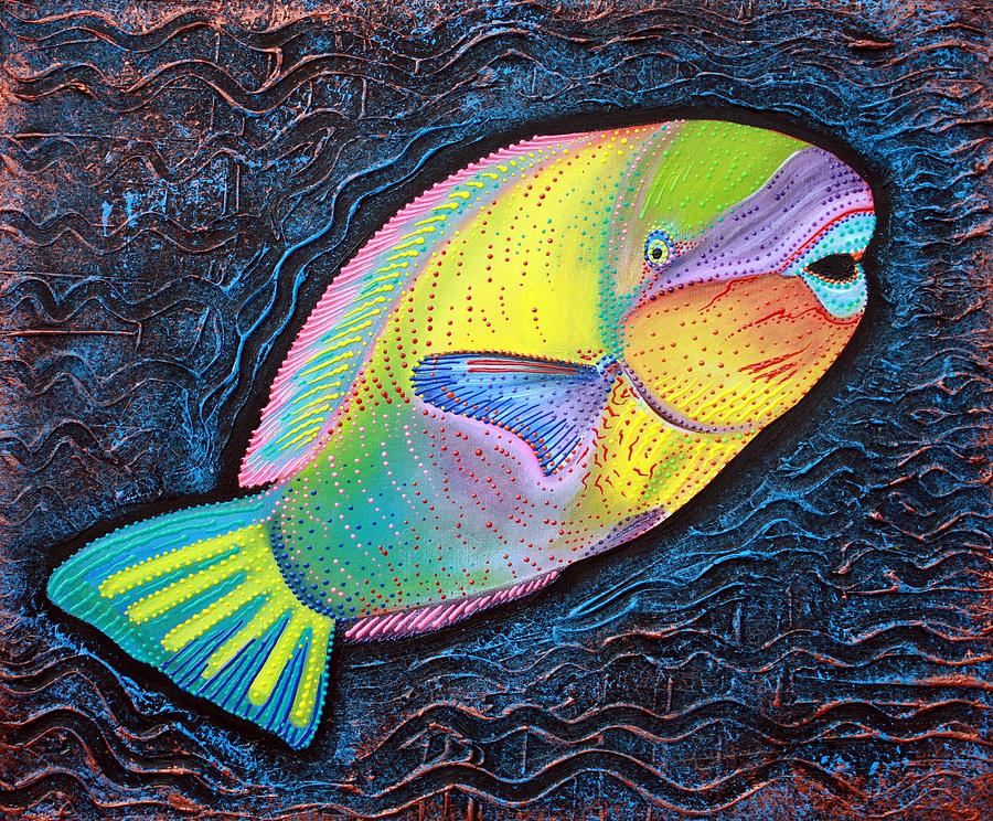 Parrotfish Painting by Laura Barbosa - Fine Art America