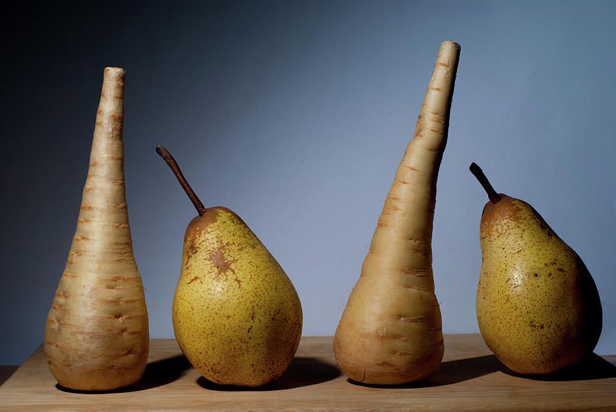 Parsnips And Pears Photograph by Justin Pinkney