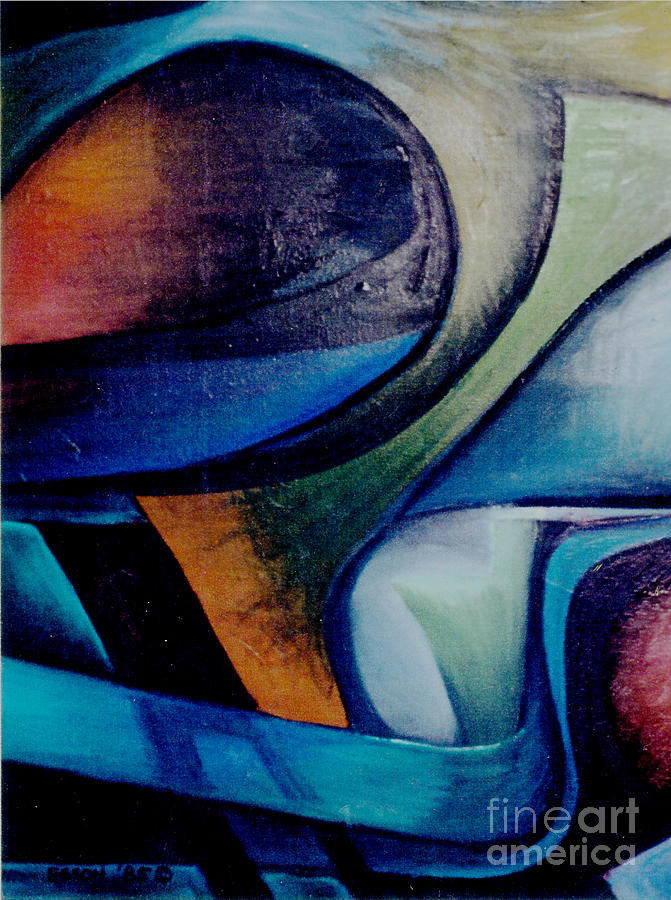 Part Of An Abstract Painting Painting by Genevieve Esson