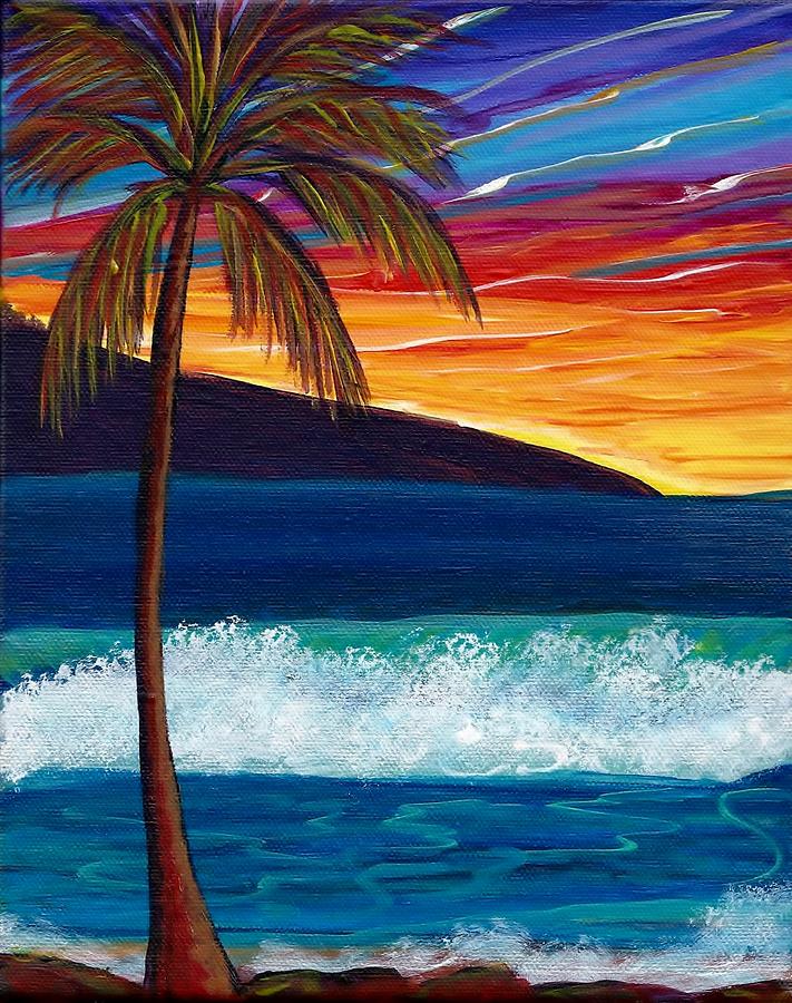 Part Two Lana'i Painting by Suzanne MacAdam | Fine Art America