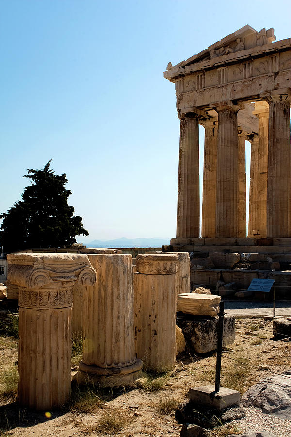 Parthenon Pillars On Standby Photograph by Lorraine Devon Wilke