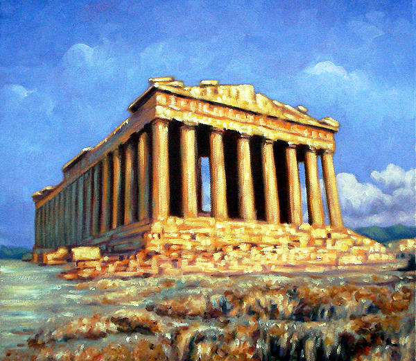 Parthenon Painting by Robert Basham