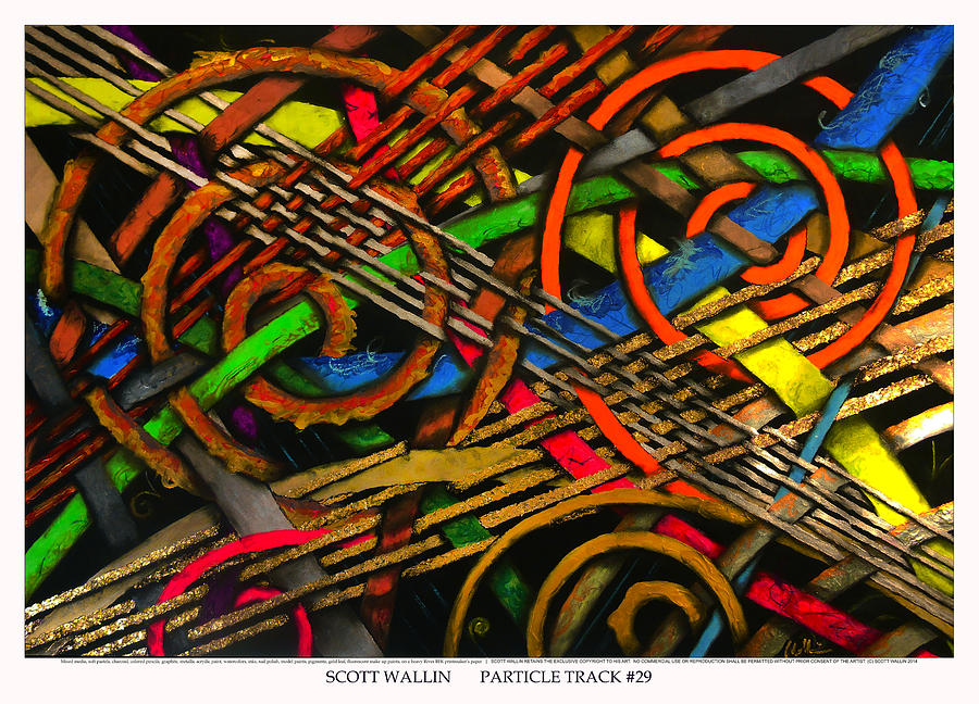 Particle Track Twenty-nine Painting by Scott Wallin