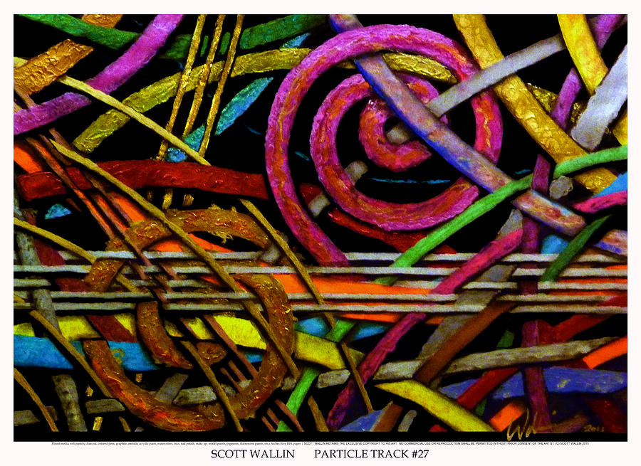Particle Track Twenty Seven Painting by Scott Wallin