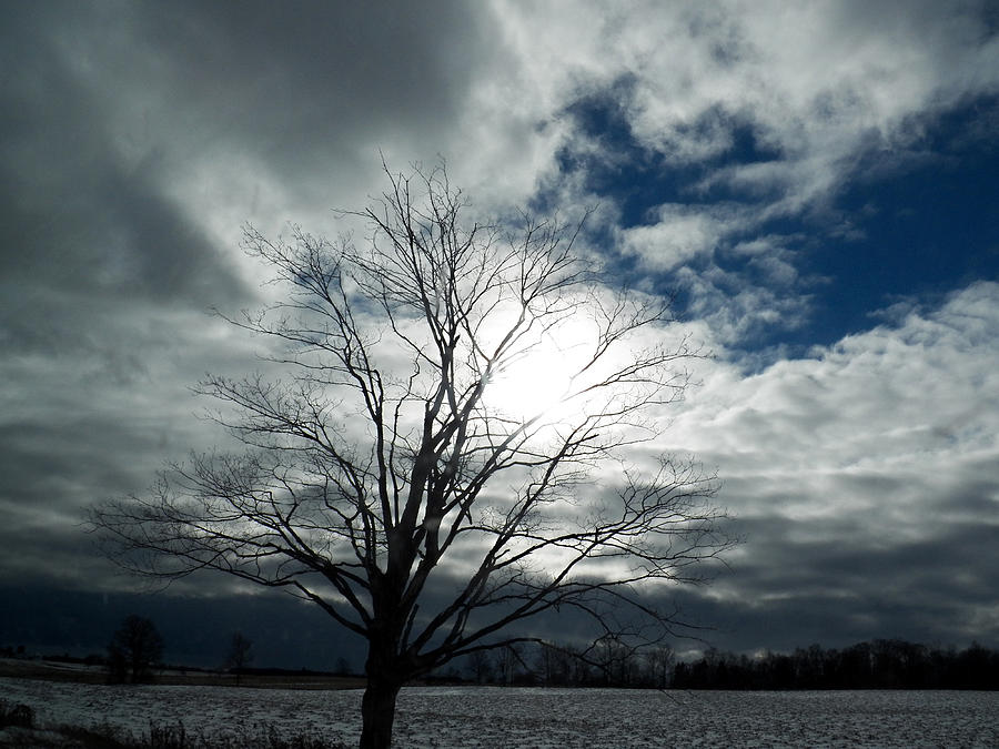 Parting Clouds in the Country Photograph by Corinne Elizabeth Cowherd
