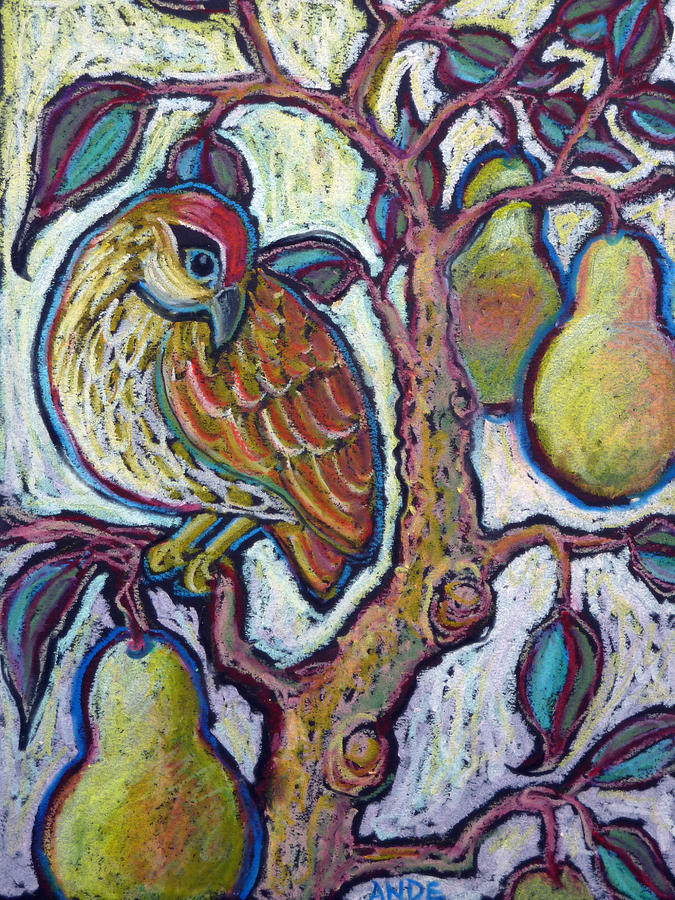 Partridge in a Pear Tree 1 Painting by Ande Hall
