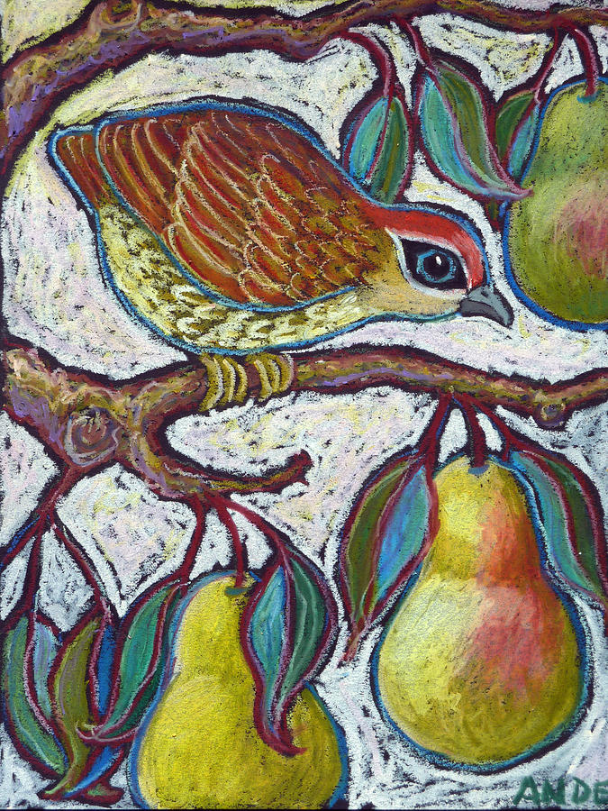 Partridge in a Pear Tree 3 Painting by Ande Hall