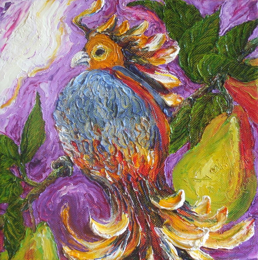 Partridge in a Pear Tree Painting by Paris Wyatt Llanso