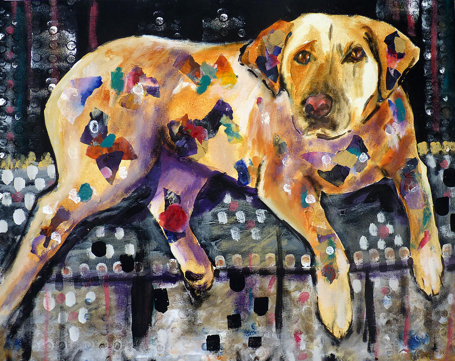 Dog Painting - Party Animal by P Maure Bausch
