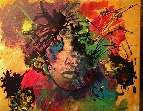 Colour Painting - Party Girl by Judi Goodwin