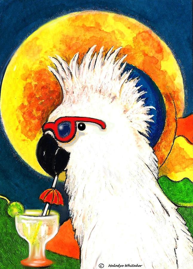 Party Parrot 1 Painting by Melodye Whitaker