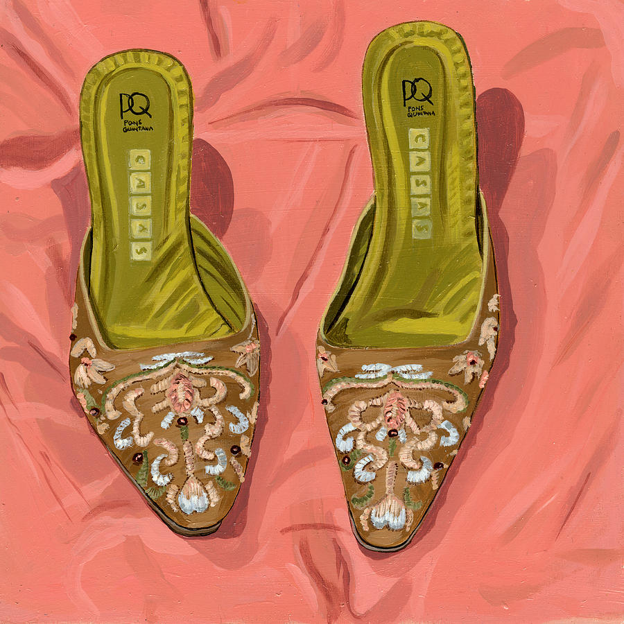 Party Shoes Painting by Jane Dunn Borresen