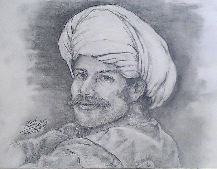 Pashtun Nomad Drawing by Zeb Masid Muntazer - Fine Art America