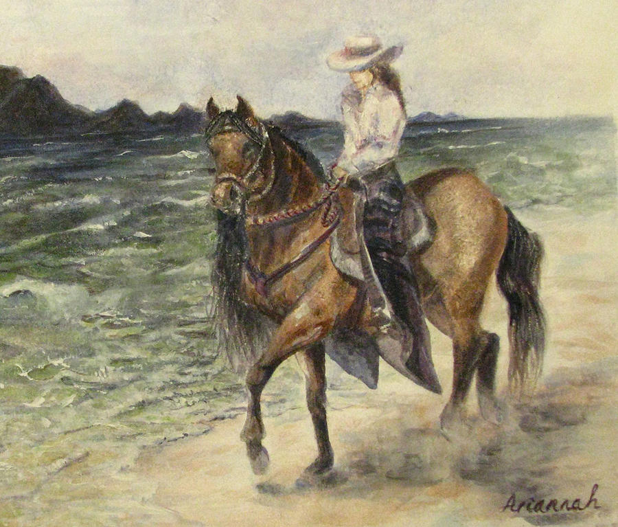 Horse Painting - Paso Fino dance by Ursula Brozovich