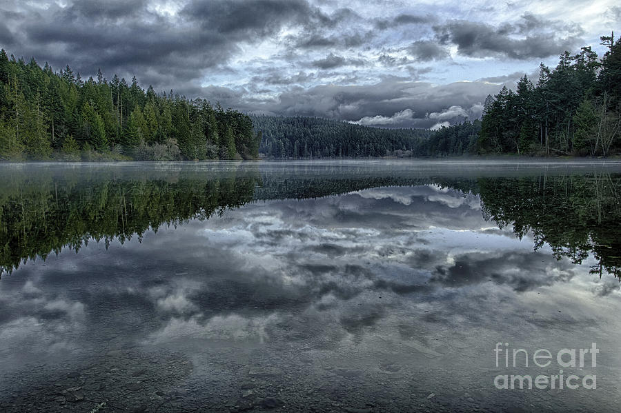 Puget Sound Photograph - Pass Reflections by Whidbey Island Photography