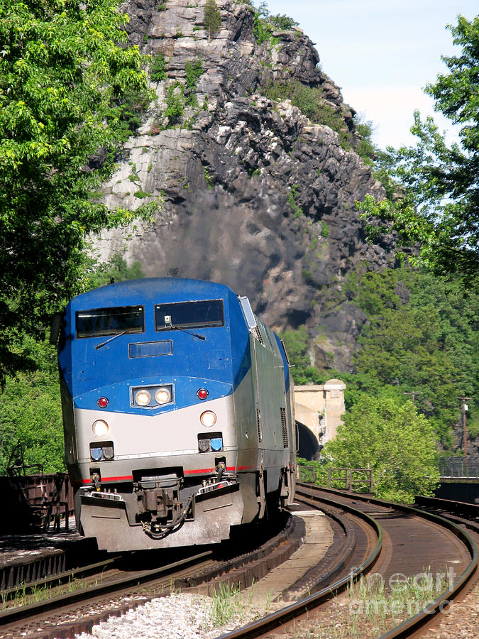 Passenger Train Locomotive Photograph by Olivier Le Queinec