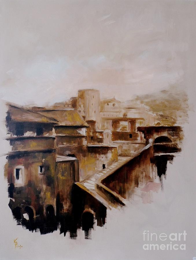 Passetto di Borgo / Rom Painting by Karina Plachetka