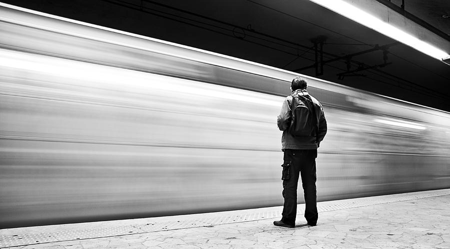 Train Photograph - Passing By by Ricardo Machado