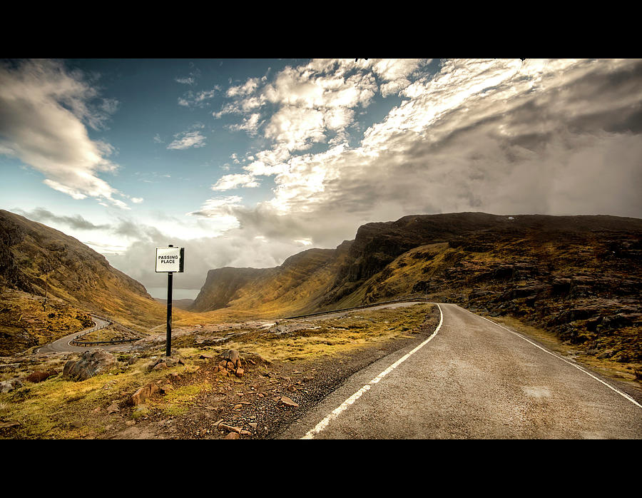 Passing Place - Bealach Na Ba Photograph by Michael Carver Passing Place - Bealach Na Ba Photograph by Michael Carver