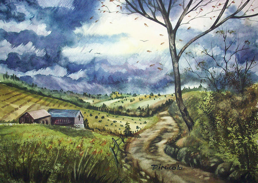 Passing Storm Painting by Anthony DiNicola