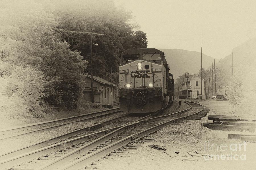 Train Photograph - Passing Train by Thomas R Fletcher