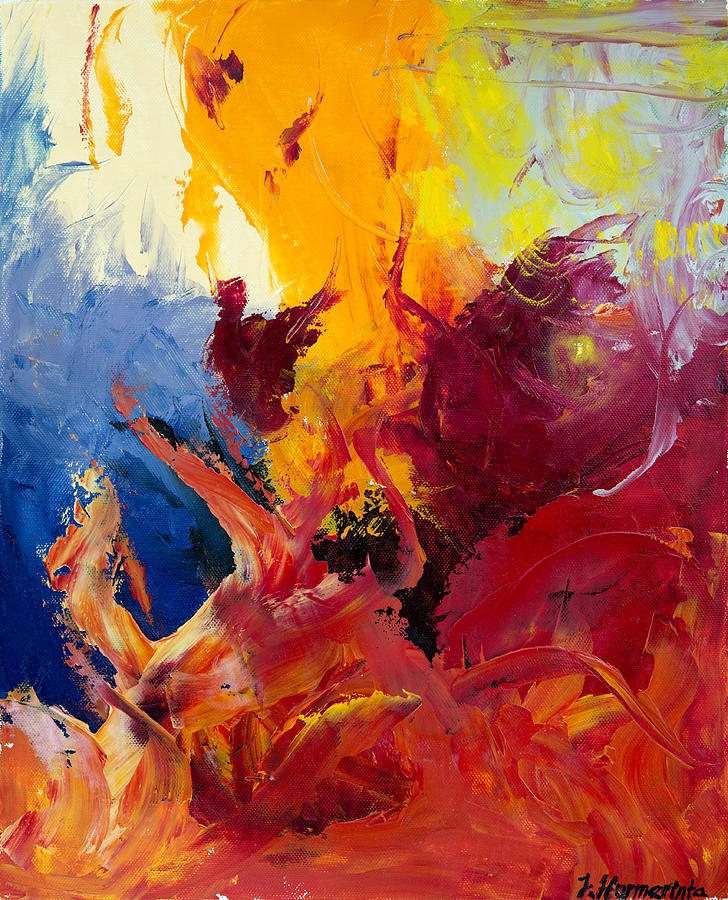 Oil Painting - Passion 1 by Johanna Hurmerinta