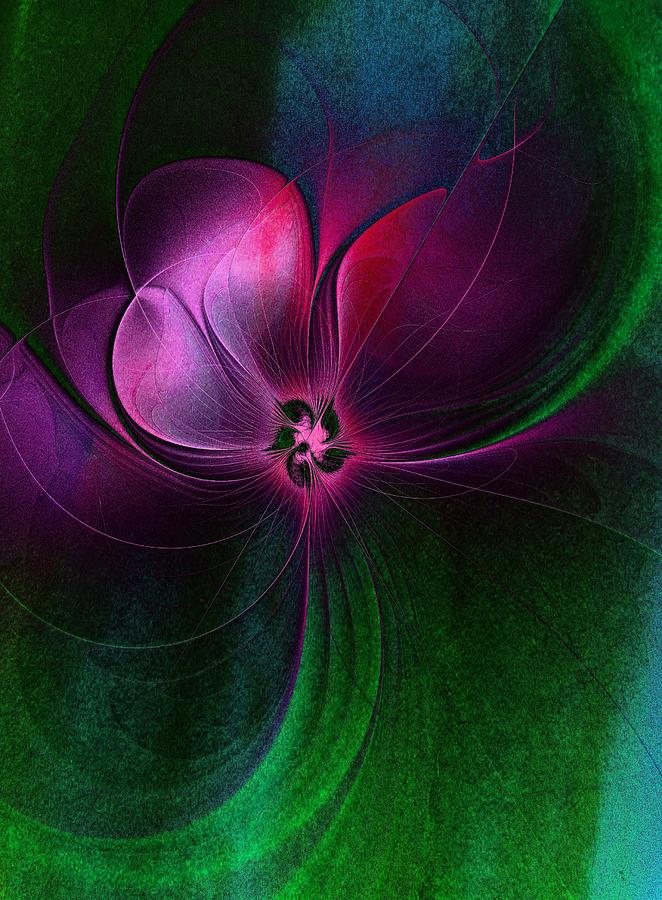 Passion Flower Digital Art by Amanda Moore