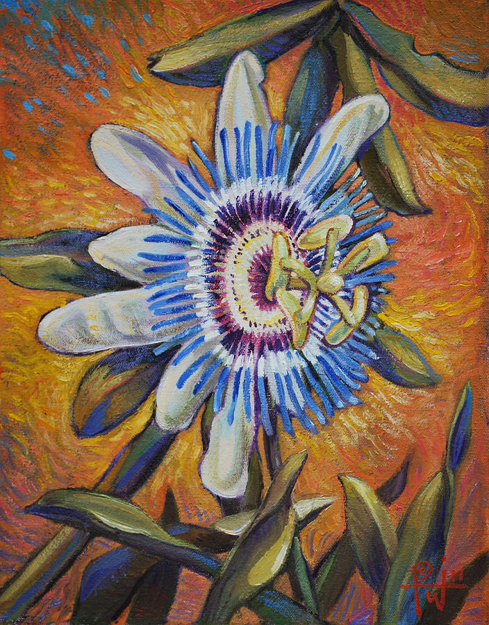 Nature Painting - Passion Flower by Henry Potwin