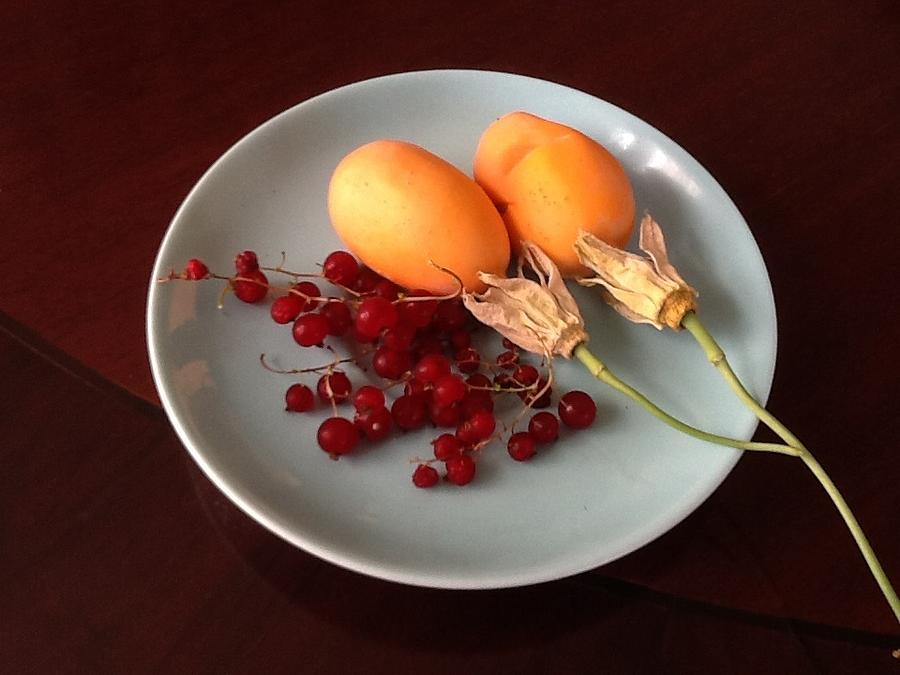 Passion fruit and red berries Photograph by Nazan Toker