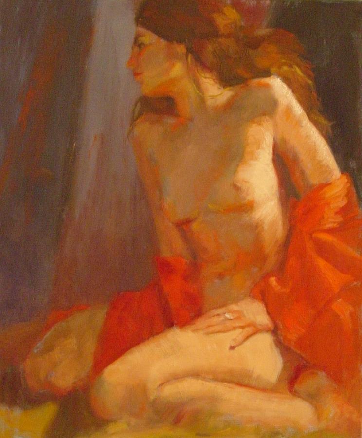 Woman Painting - Passion SOLD by Irena Jablonski Woman Painting - Passion SOLD by Irena Jablonski