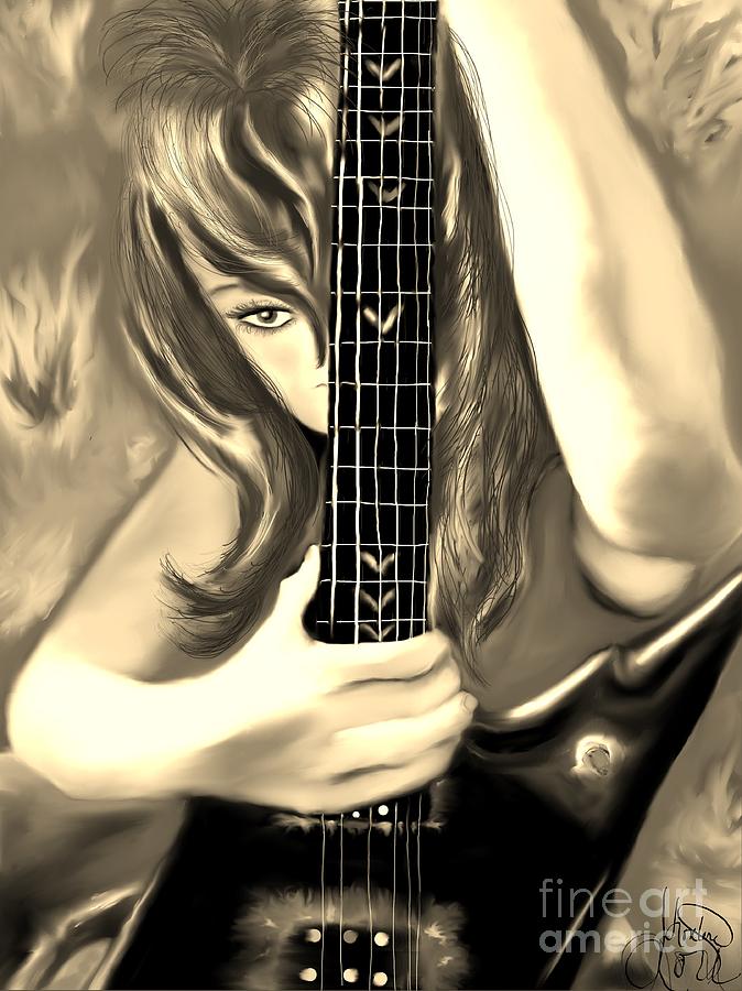 Music Painting - Passion by Lori Lovetere