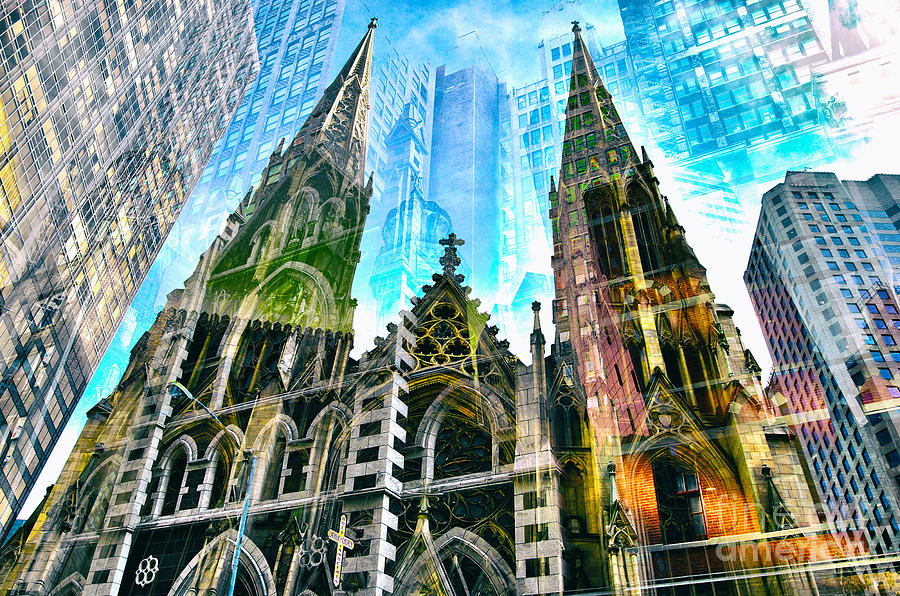 New York City Photograph - Passion NYC Cathedrals and Synagogues  by Sabine Jacobs