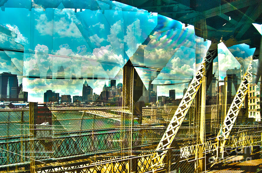 Passion Nyc Train Over Manhattan Bridge Photograph