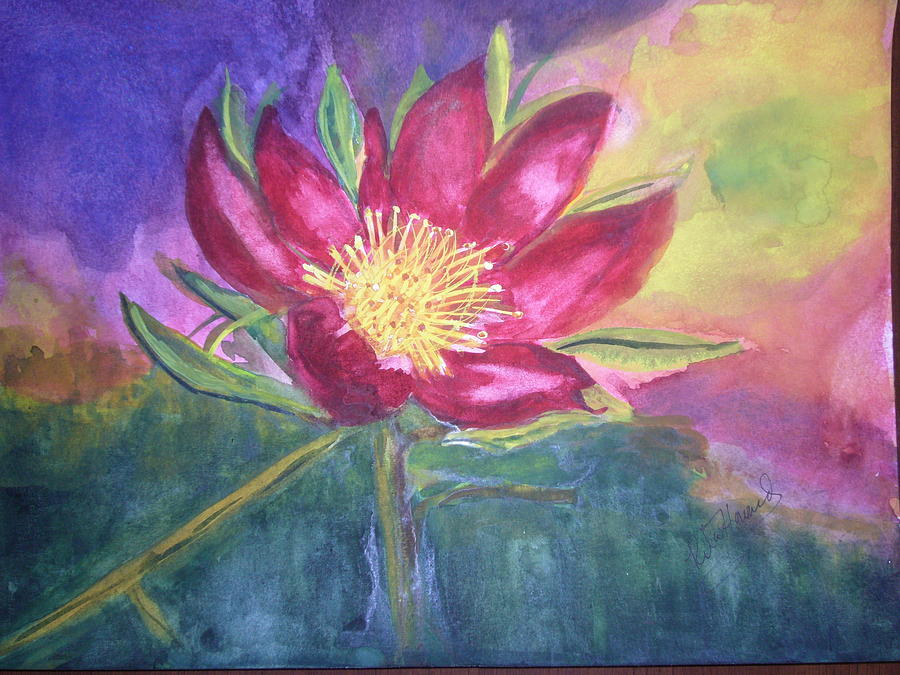 Passionate Flower Painting by Rita Howard - Fine Art America