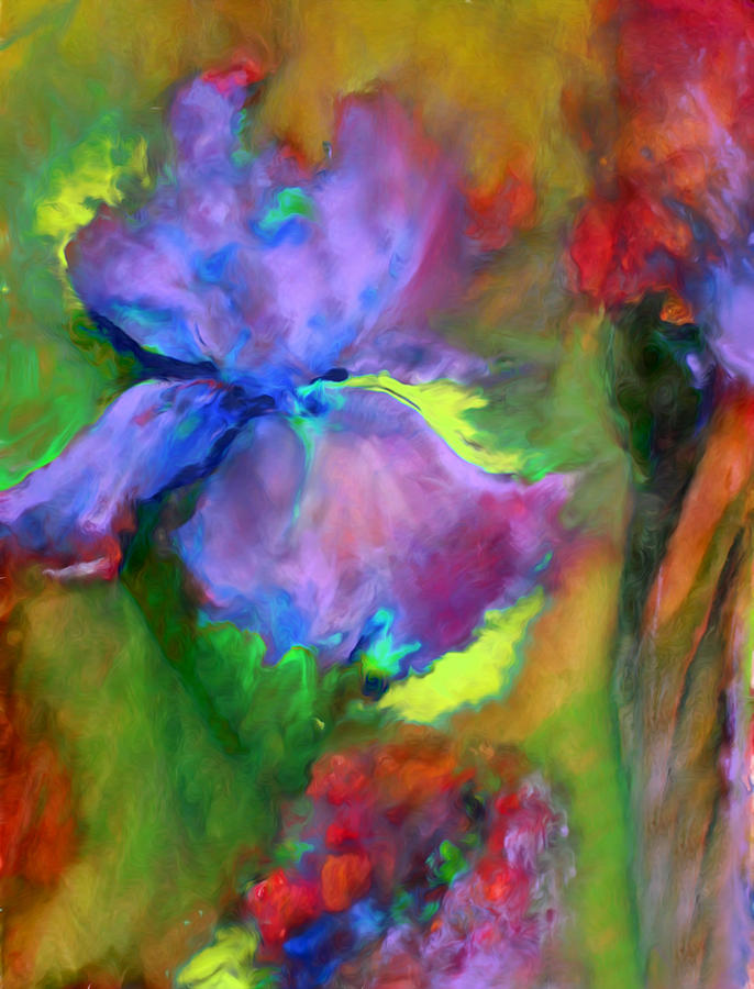 Passionate Garden - Abstract Painting by Georgiana Romanovna
