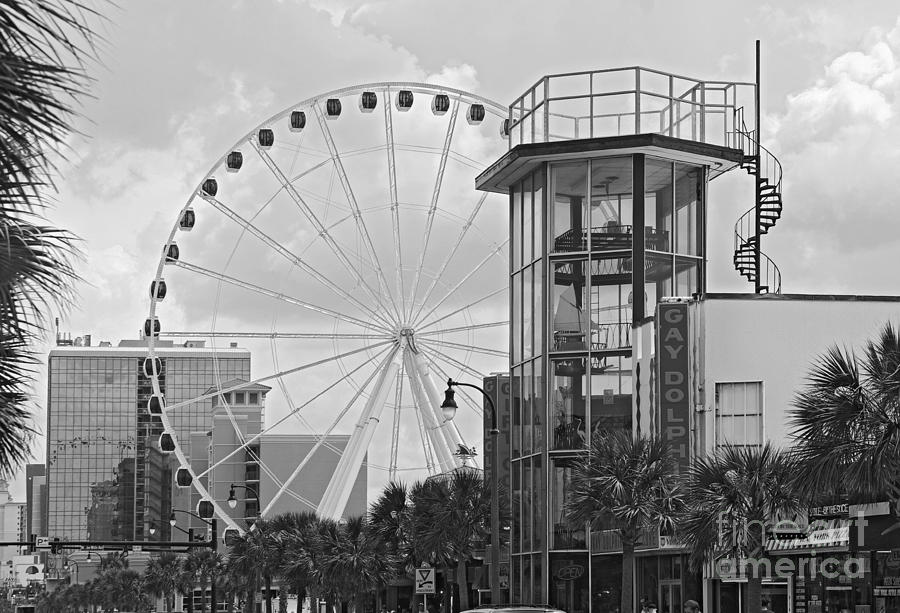 Myrtle Beach Landmarks Photograph - Past and Present MB by Thomas Lovelace