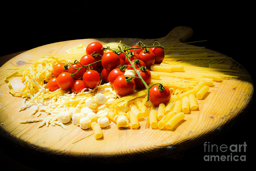 Tomato Photograph - Pasta Preparation by Eduardo Rubin