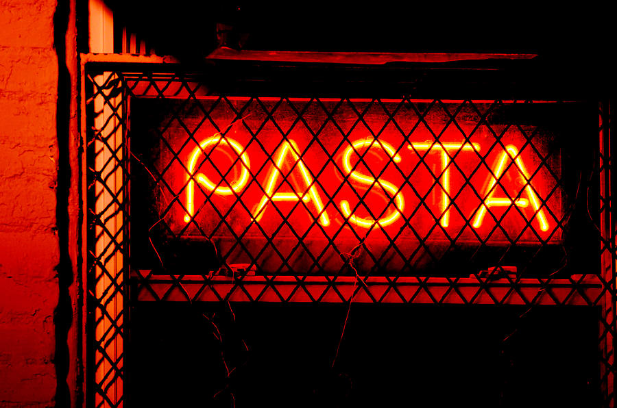 Pasta Sign Photograph by La Dolce Vita